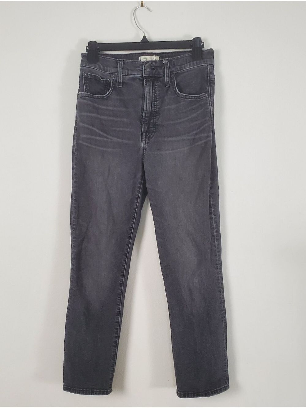 Madewell The Perfect Vintage Crop Jean Womens Black Size 27 Cotton Blend